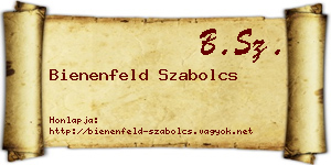 Bienenfeld Szabolcs névjegykártya